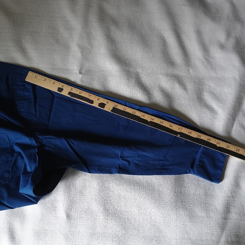 Colours Alexander Julian XL Bright blue button down Long Sleeve Collared - Picture 10 of 10